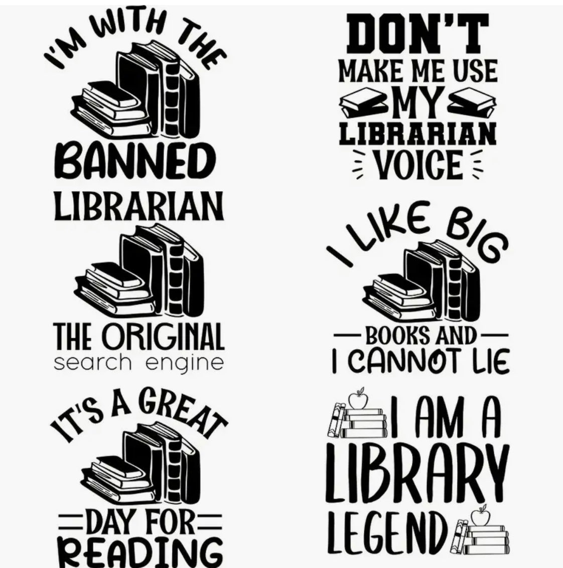 ✨Decal Only: Library/Librarian/Books