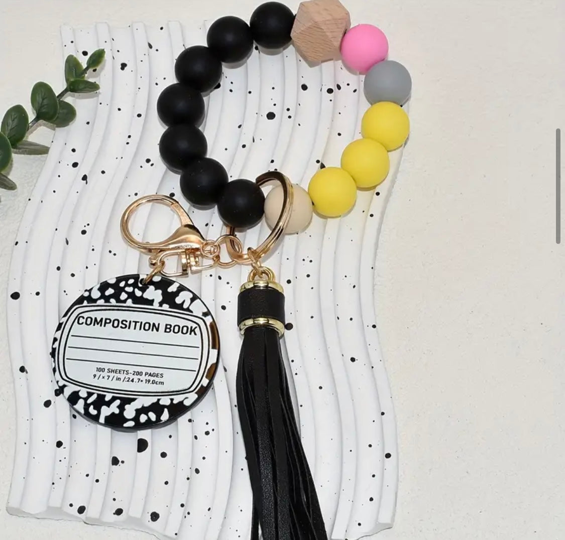 Keychain Bracelet: School Themed