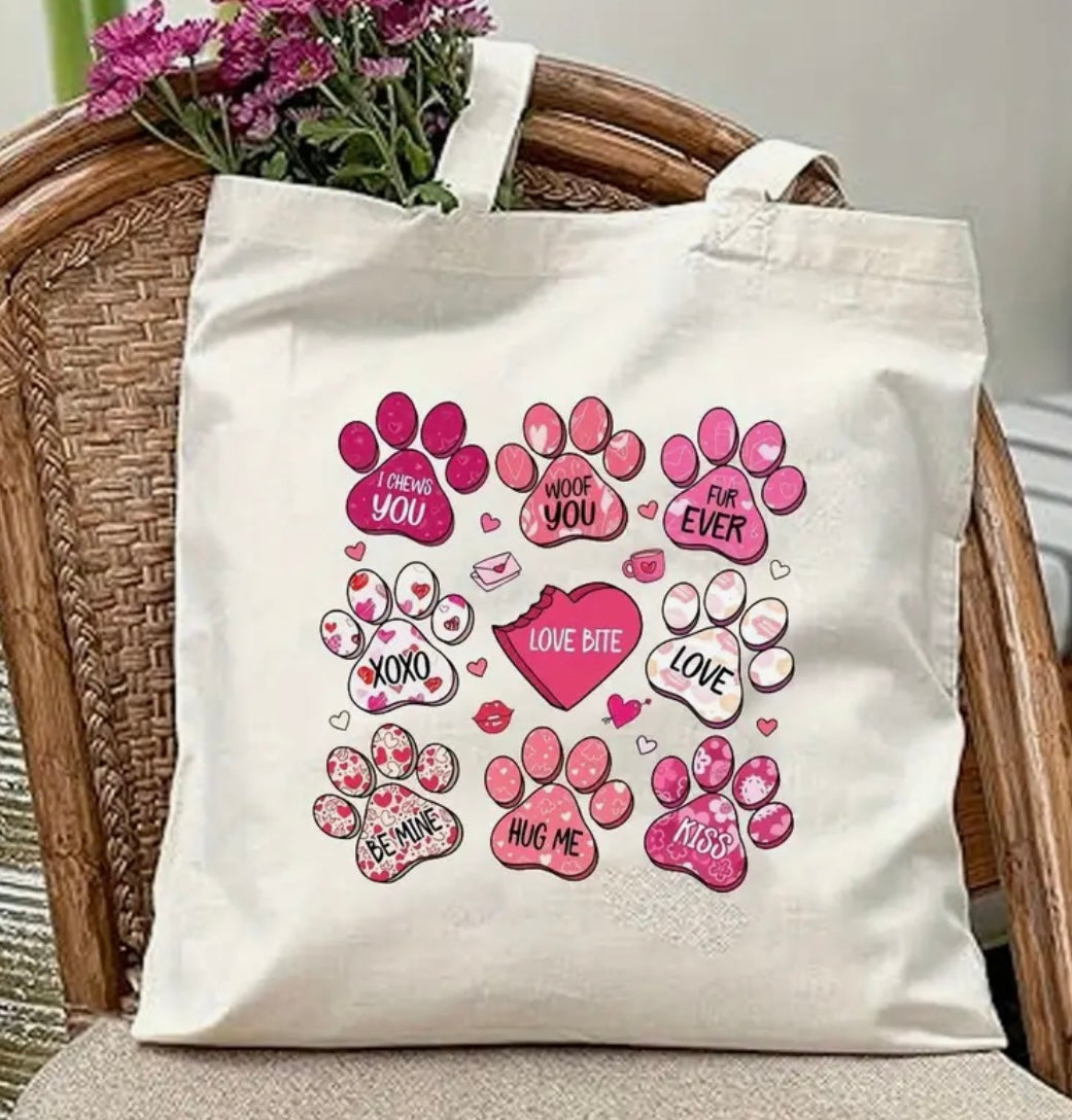 Decal Only: Valentine’s Day  Dog Paws