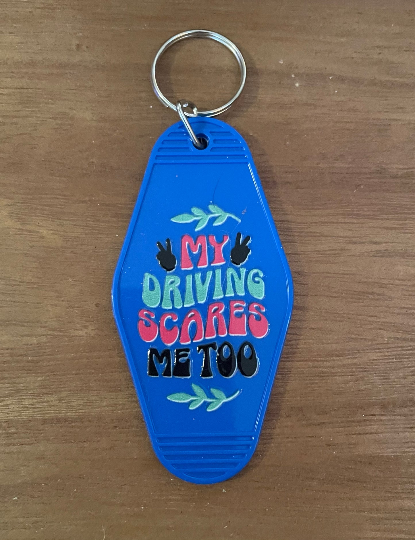 Hotel Keychain: Funny Driving