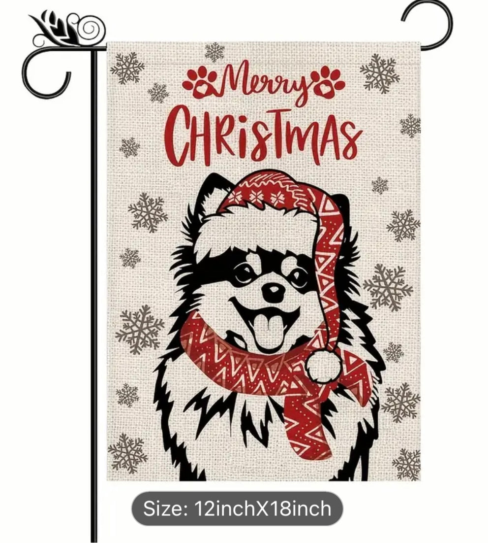 Garden Flag: Merry Christmas Furbaby