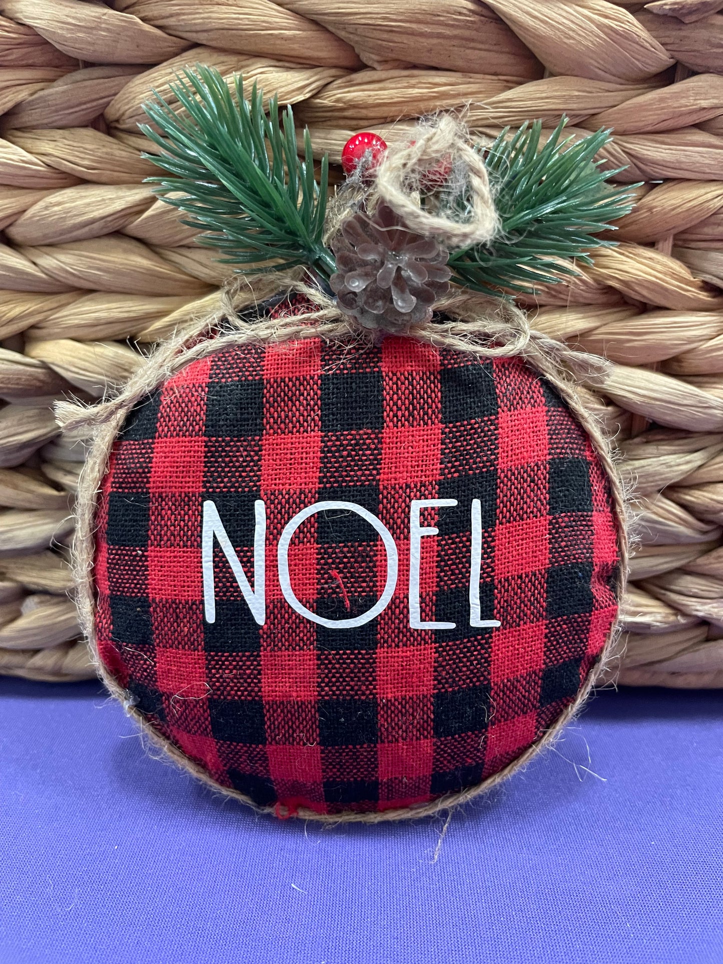 Christmas Ornament: Buffalo Plaid