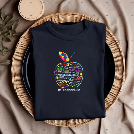 ✨Decal Only: Autism Apple #TeacherLife