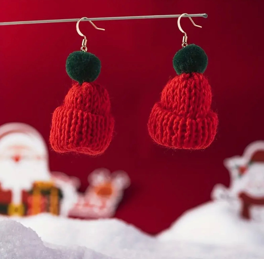 Earrings: Knit Hats