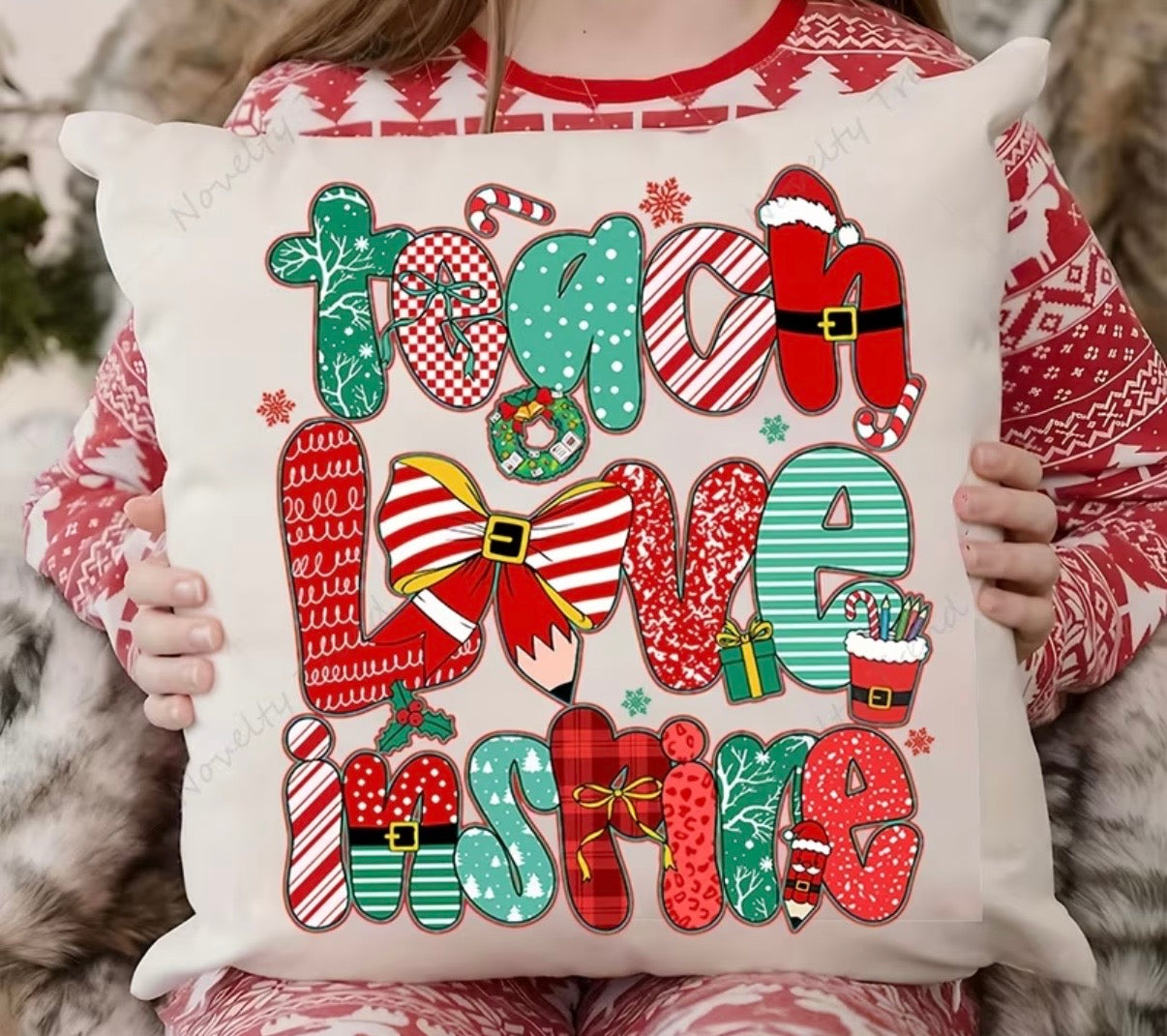 Decal Only: Teach Love Inspire Christmas