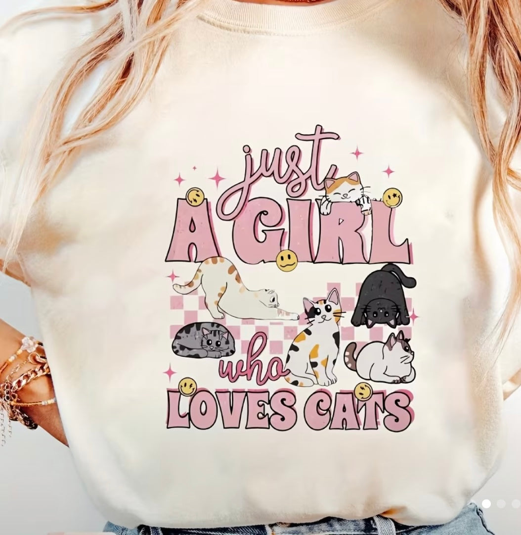 ✨Decal Only: Just a Girl Who Loves Cats