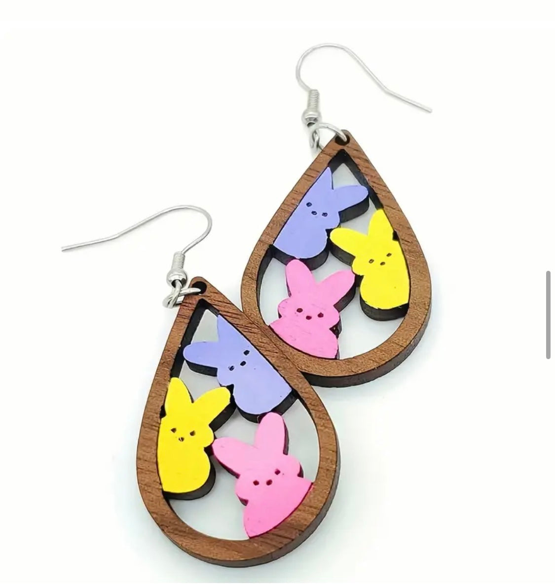 Earrings: Teardrop Bunnies