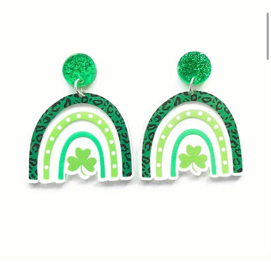 Earrings: St. Patrick’s Day Rainbow