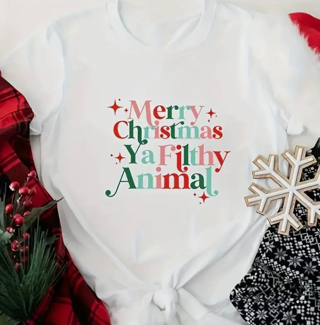 ✨Decal Only: Merry Christmas Ya Filthy Animal