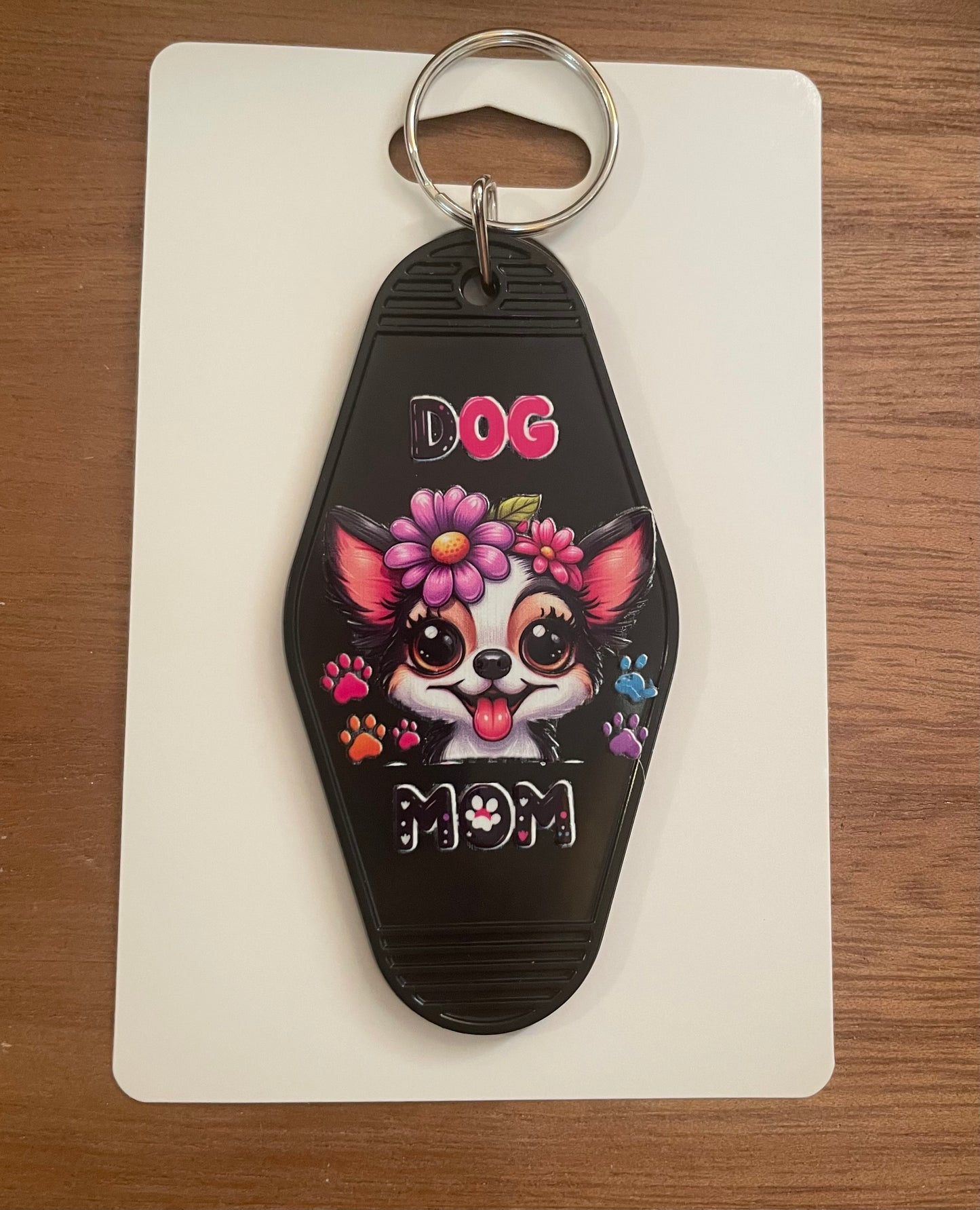 Hotel Keychain: Dog Mom