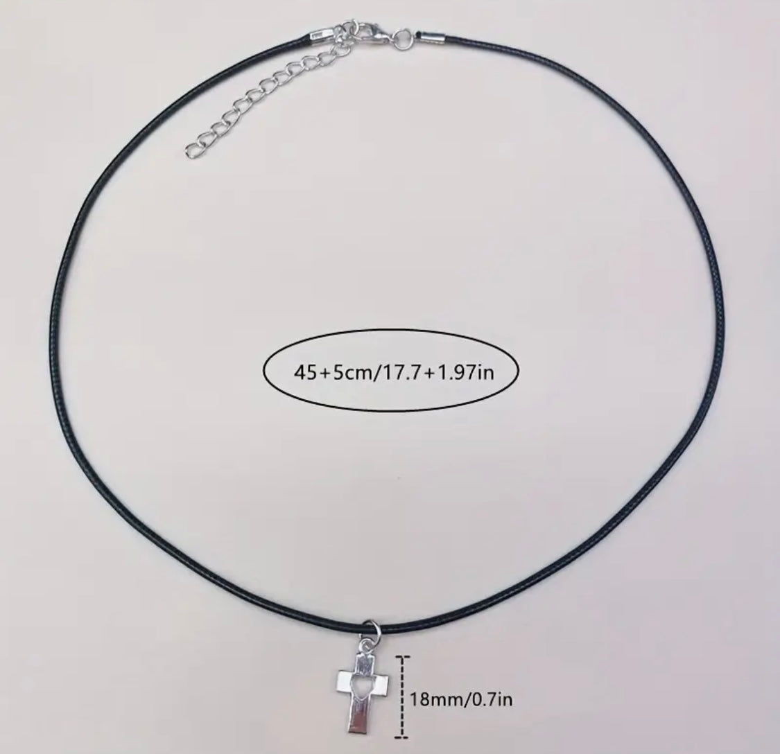 Necklace: Cross Heart Pendant