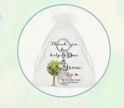 Keychain: Thank You For Helping Me Grow - Teacher (Tree)