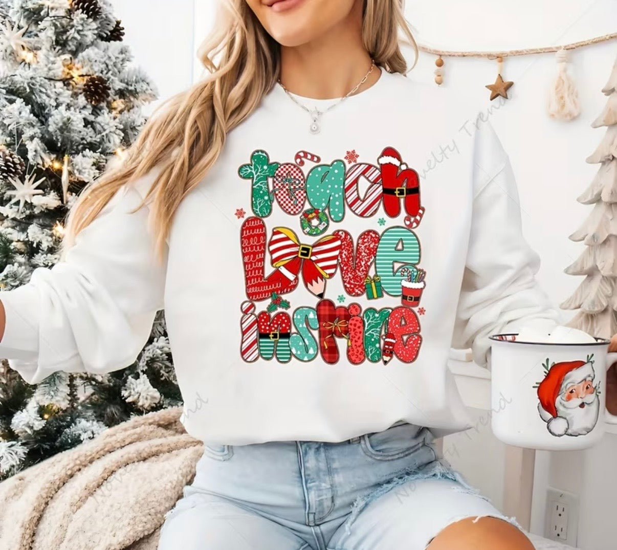 Decal Only: Teach Love Inspire Christmas