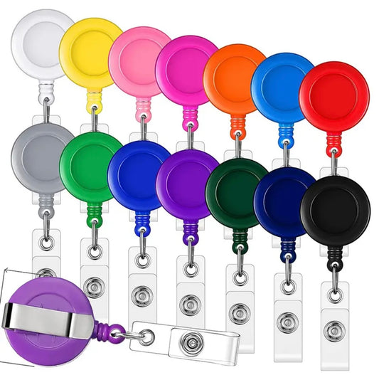 ID Badge Holder Clip: Colorful