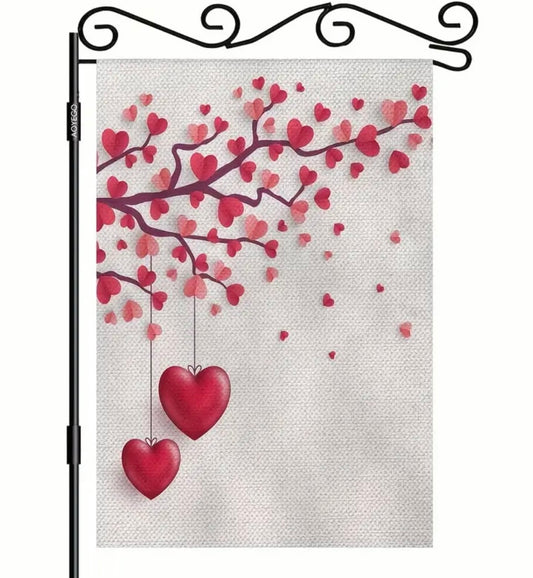 Garden Flag: Hearts