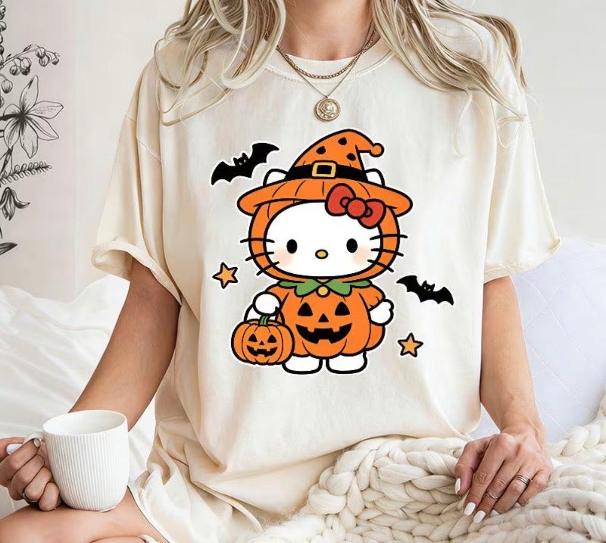Decal Only: 👋🏼 Kitty in Pumpkin