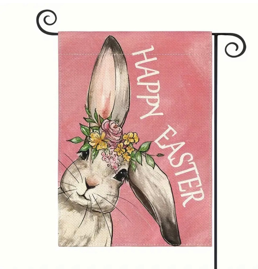 Garden Flag: Happy Easter Bunny