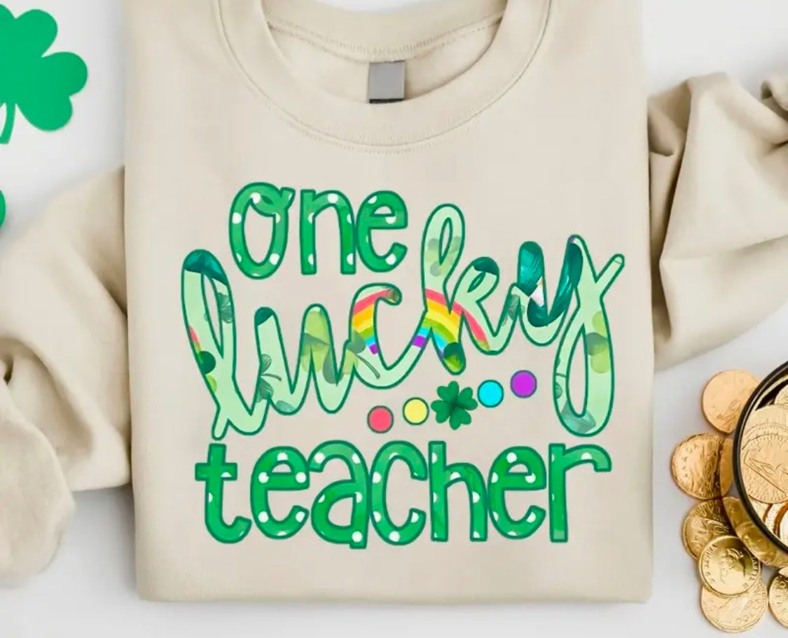 ✨Decal Only: One Lucky Teacher (Option 2)