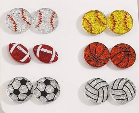 Earrings: Sports (Variety)