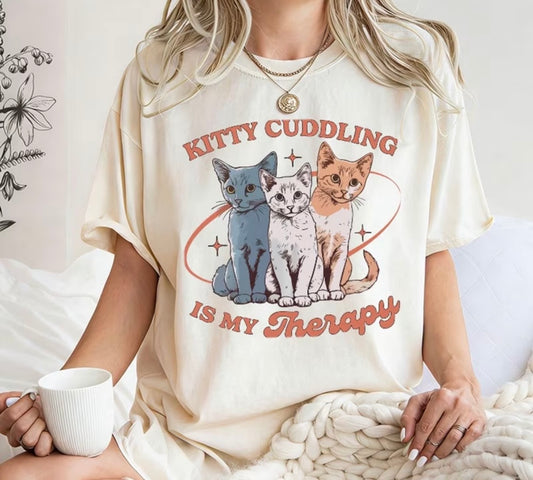 ✨Decal Only: Kitty Cuddling Is My Therapy
