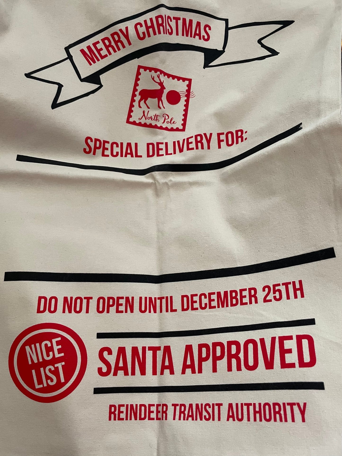 Christmas: Customizable Santa Sack