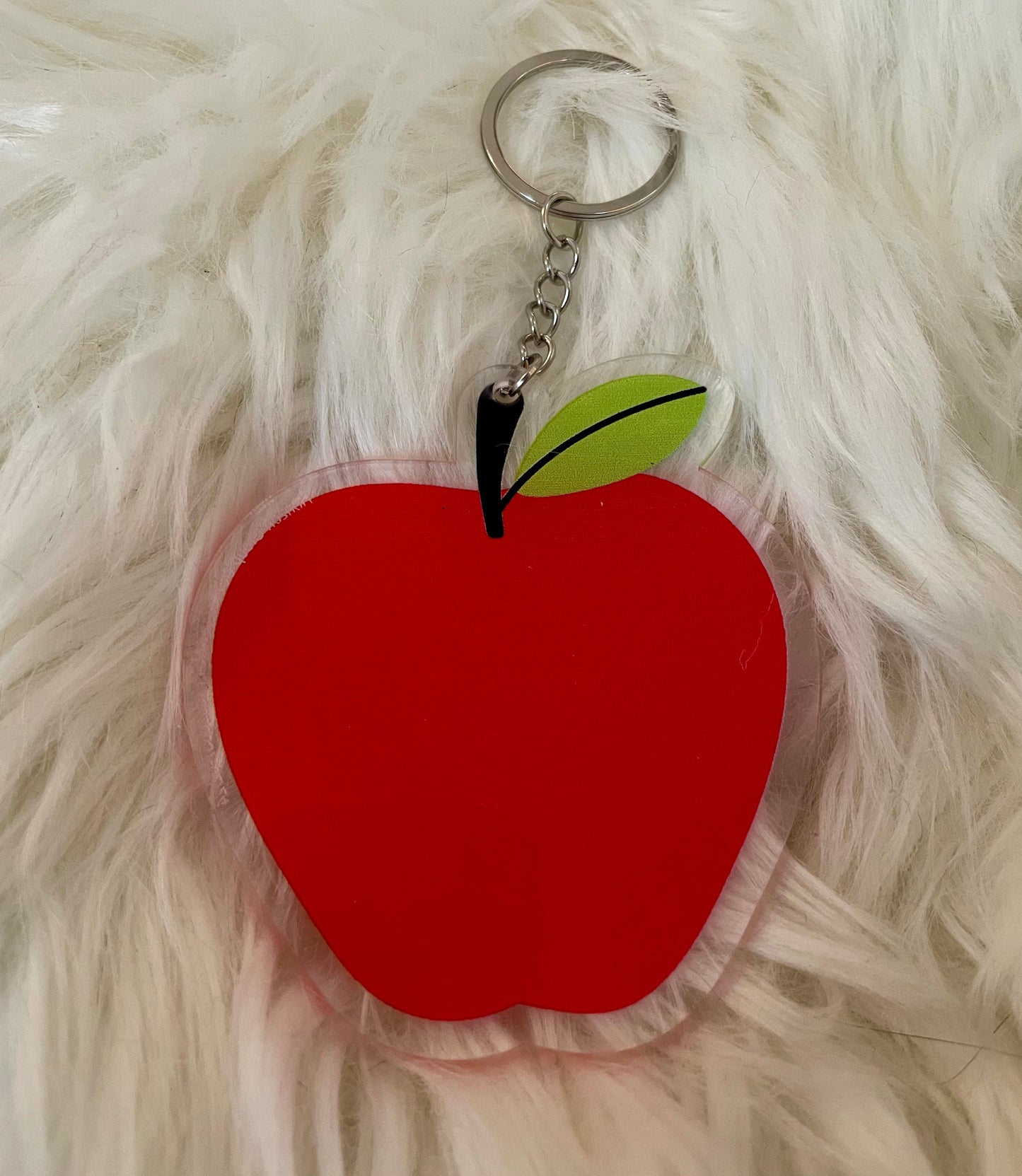 Acrylic Keychain: Apple or Pencil