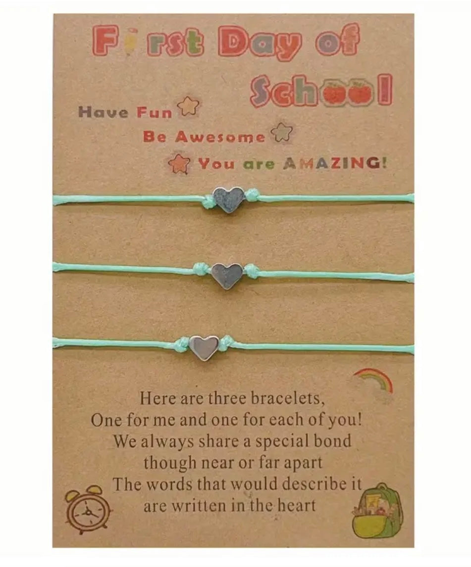 Wish Bracelets: First Day of School