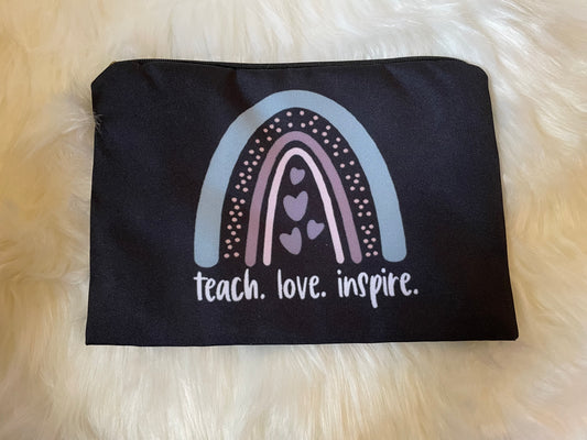 Teacher Pouch (Teach. Love. Inspire.)