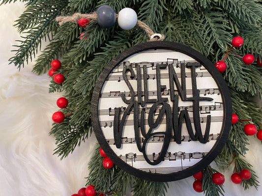 Lyric Ornament: Silent Night