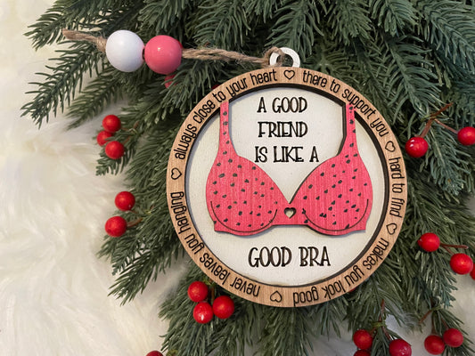 Ornament: A Good Friend is Like a Good Bra/Friends Are Like Panties