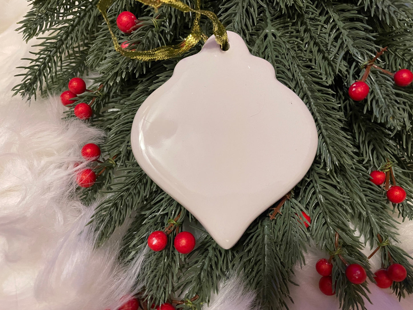 Porcelain Ornament: Blank