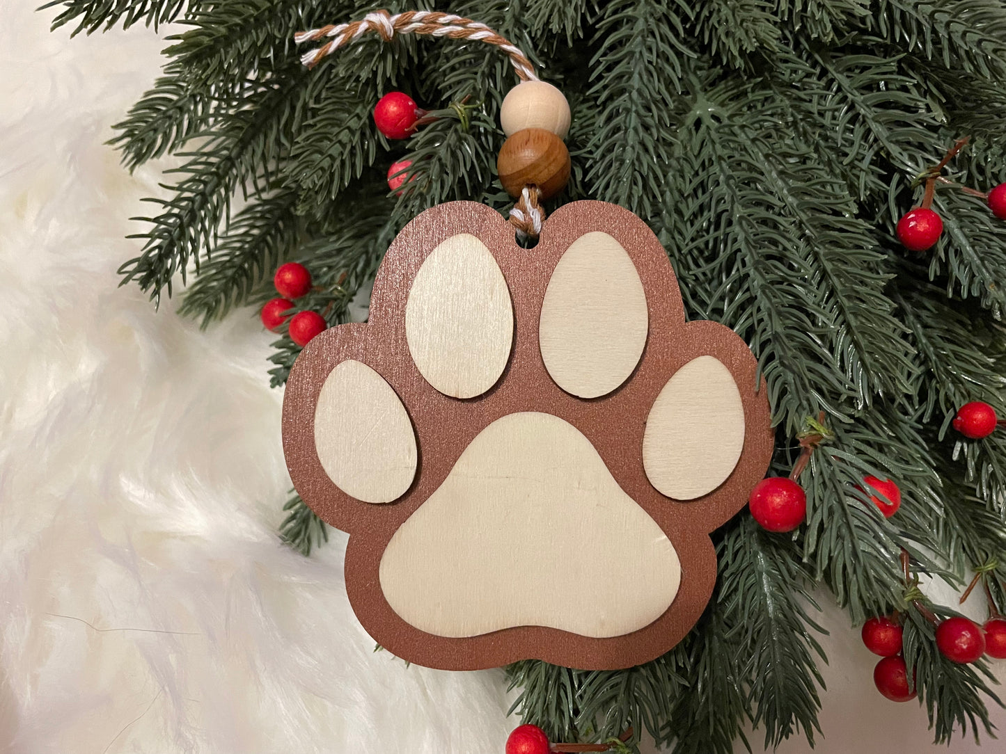 Ornament: Paw (Option #1)