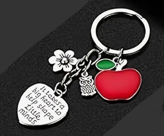 Keychain: It Takes a Big Heart to Help Shape Little Minds