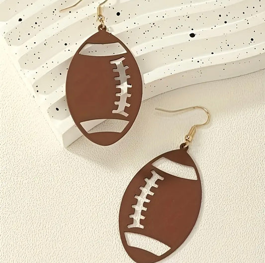 Earrings: Footballs