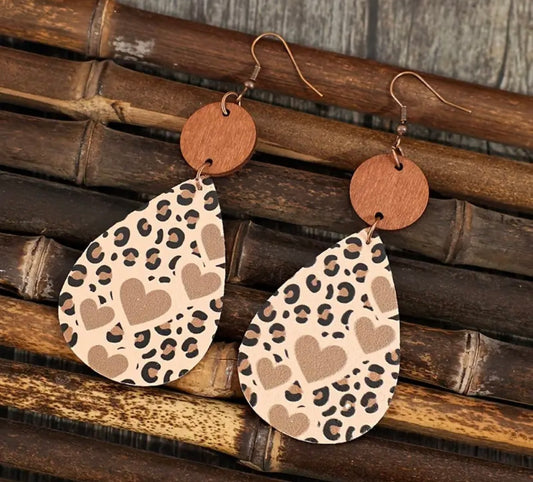 Earrings: Teardrop Hearts