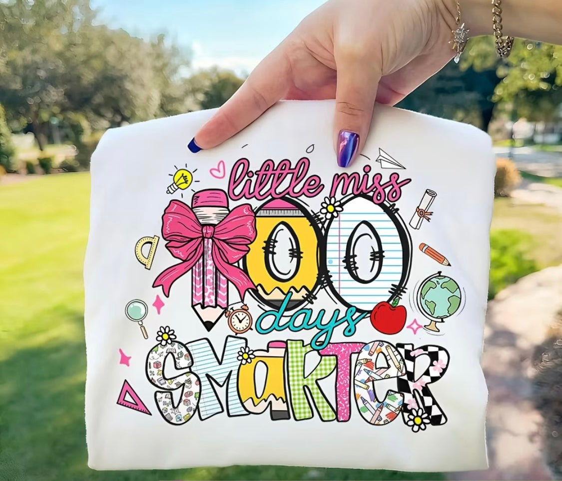 ✨Decal Only: 100 Days (Little Miss 100 Days Smarter)
