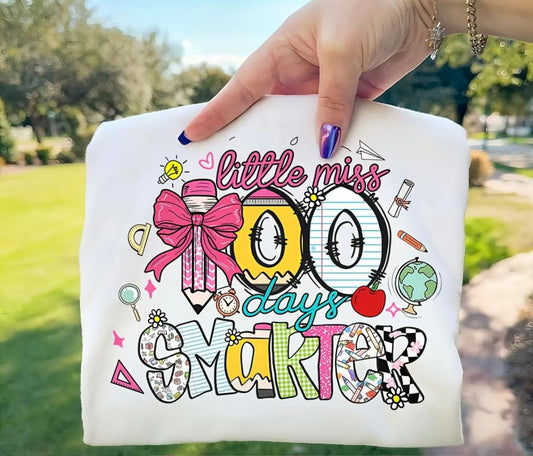 ✨Decal Only: 100 Days (Little Miss 100 Days Smarter)