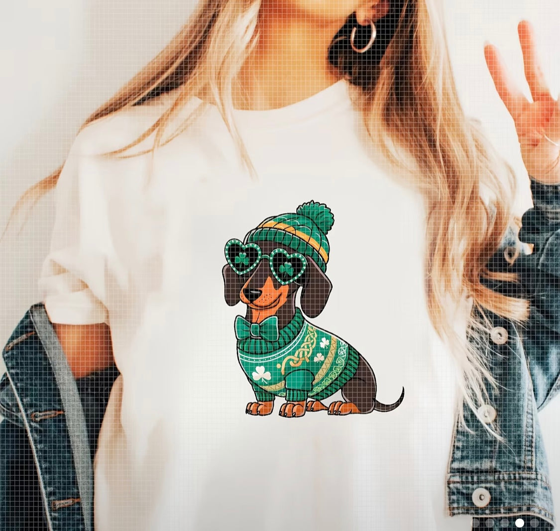 ✨Decal Only: St. Patrick’s Day Dog