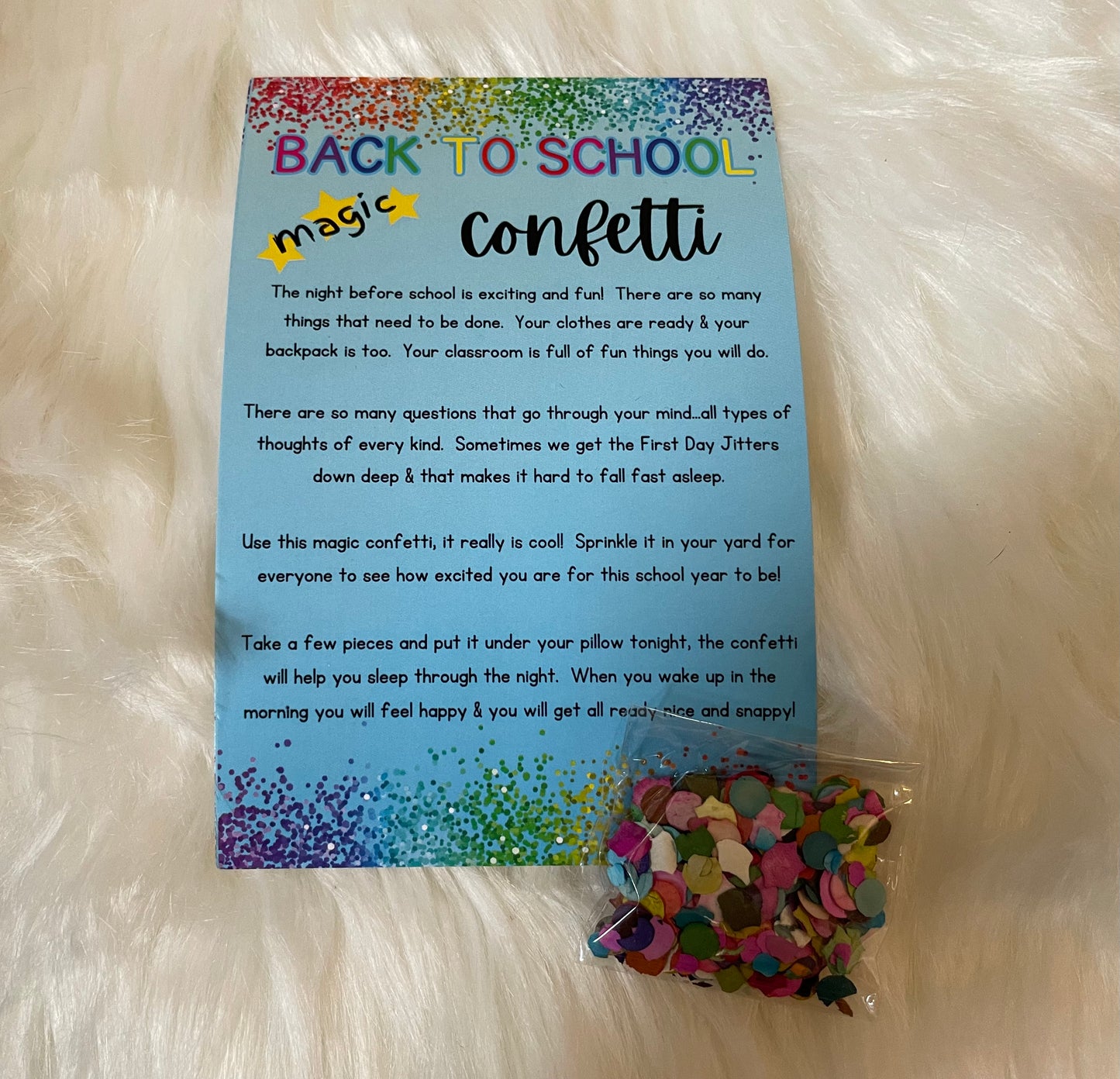 Back to School Magic Confetti