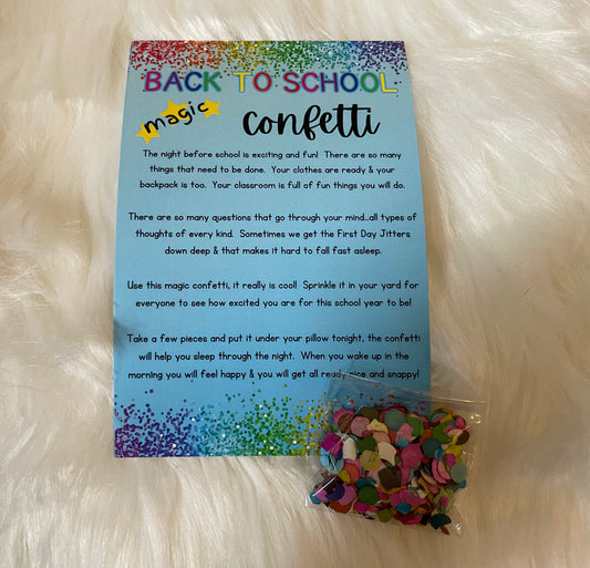 Back to School Magic Confetti