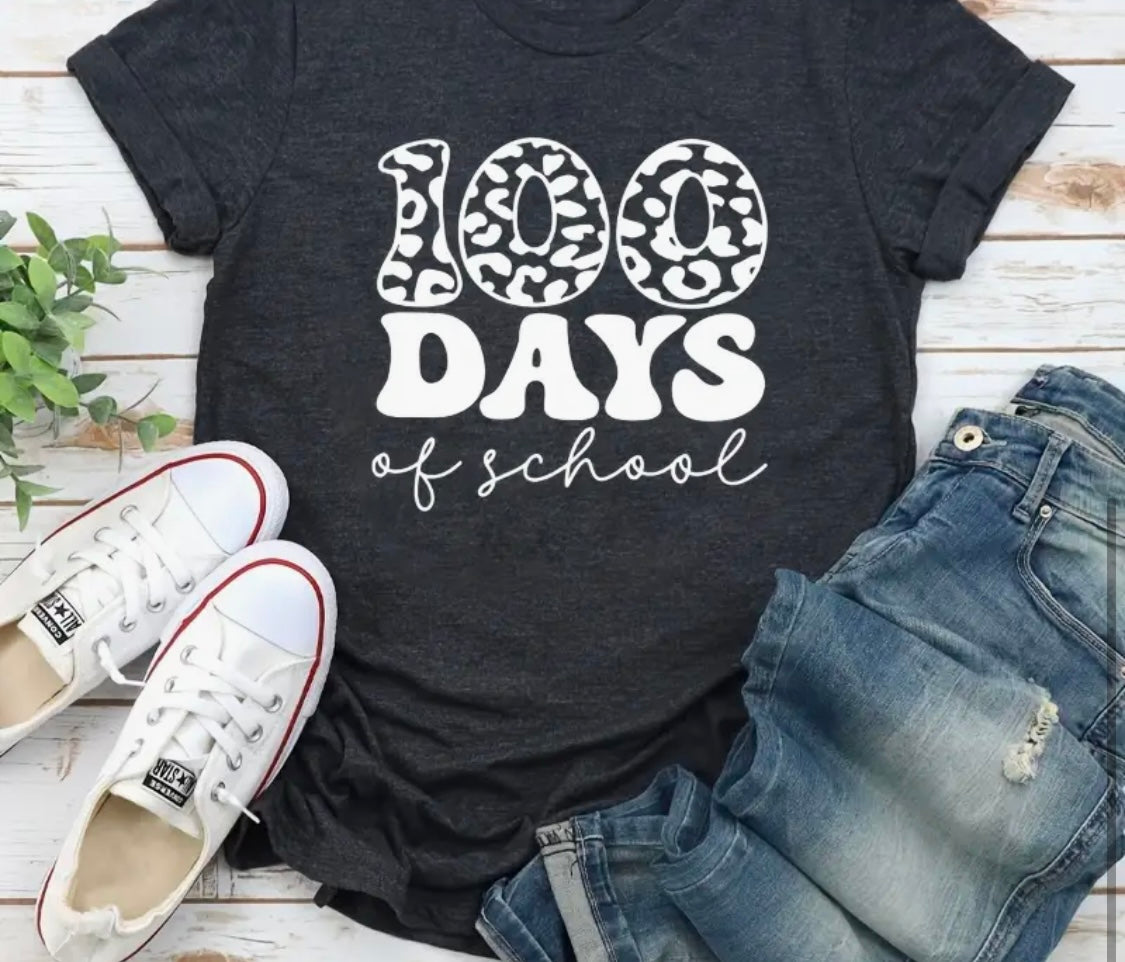 ✨Decal Only: 100 Days of School (Cow Print)