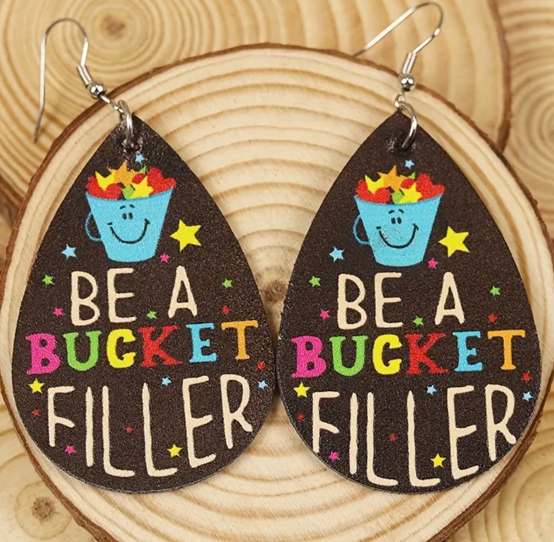 Earrings: Teardrop Bucket Filler