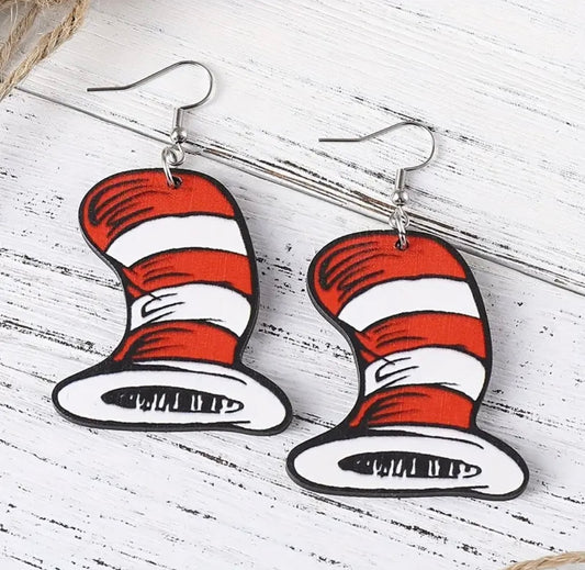 Earrings: Dr. Seuss’ Hat