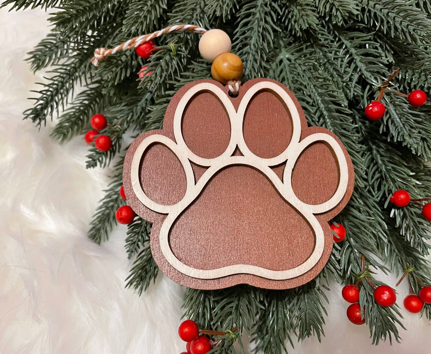 Ornament: Paw (Option #2)