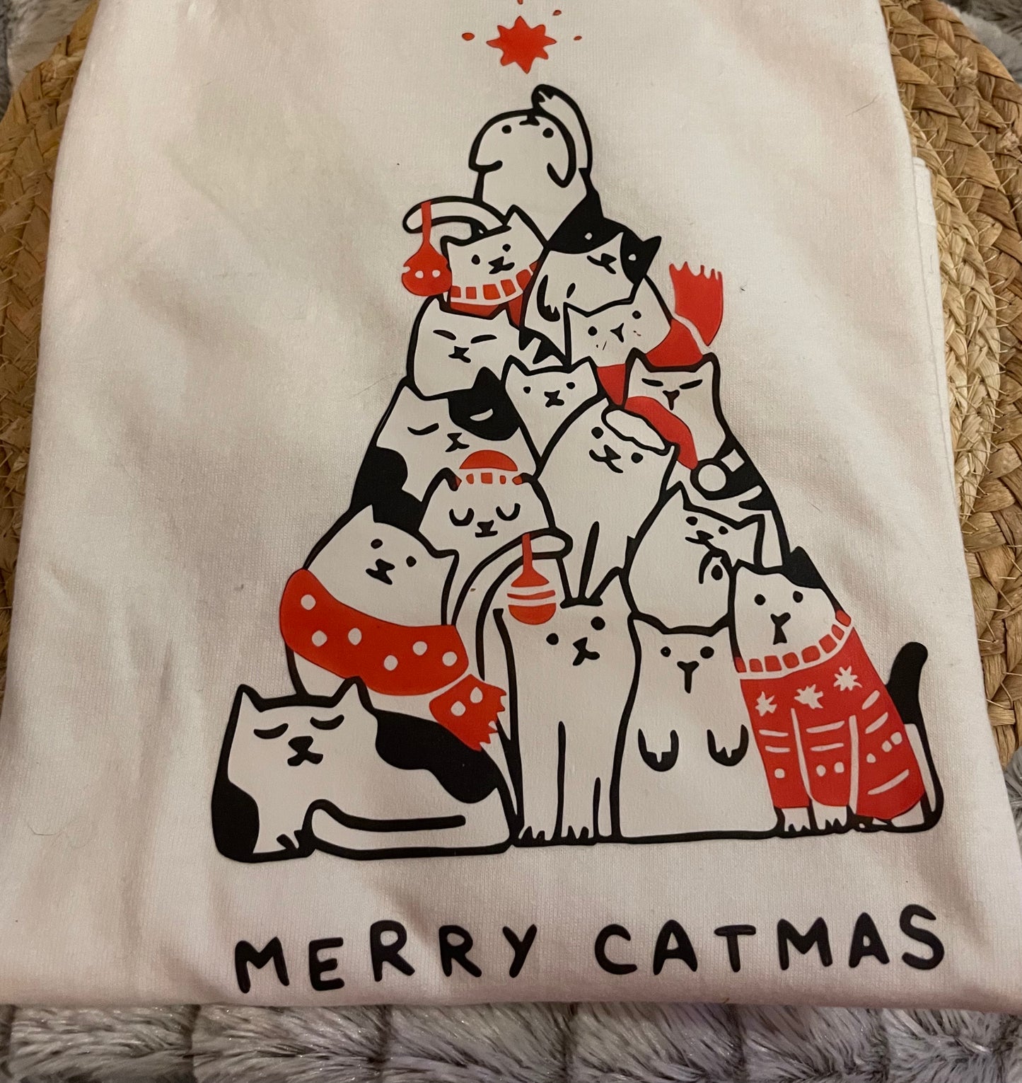 ✨Christmas: Youth Cat-Themed T-Shirt