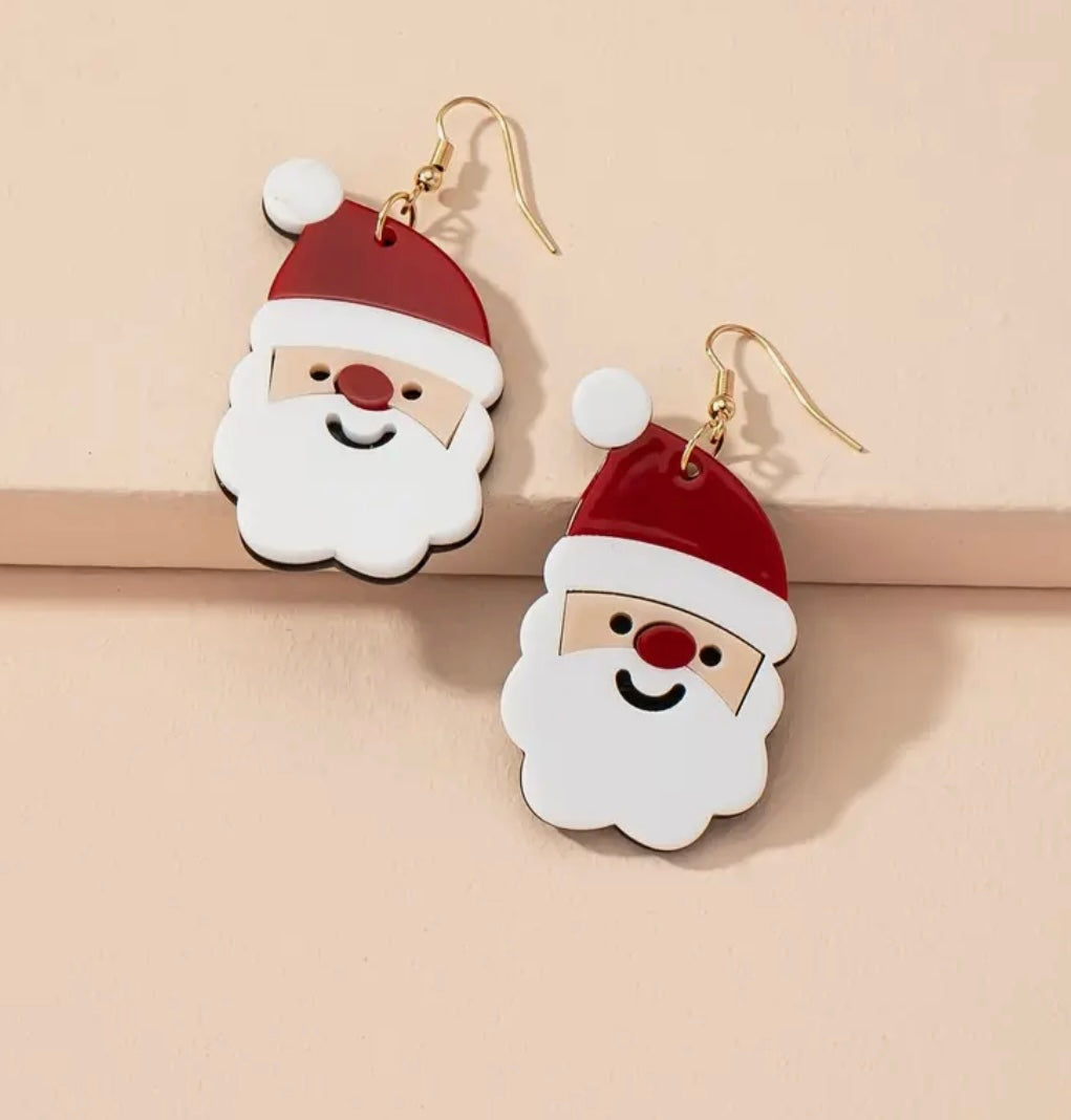 Earrings: Santa’s Head