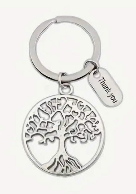 Keychain: Thank You (Tree)