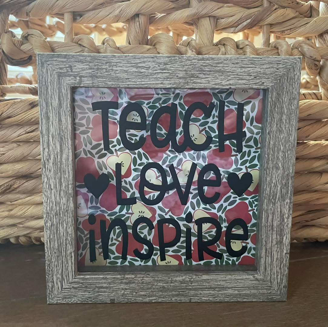 Teacher Shadow Box (5x5 inches)
