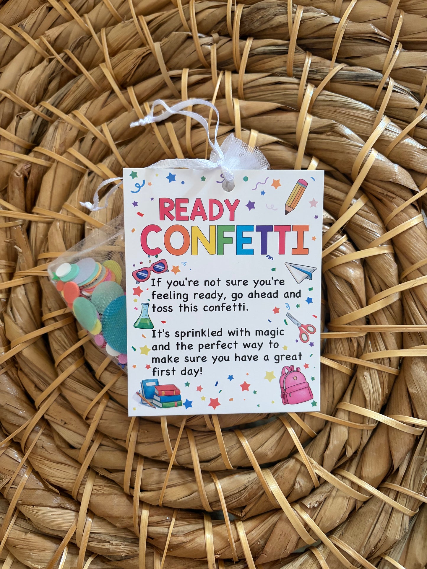 Ready Confetti… for the night before school (Option 2)