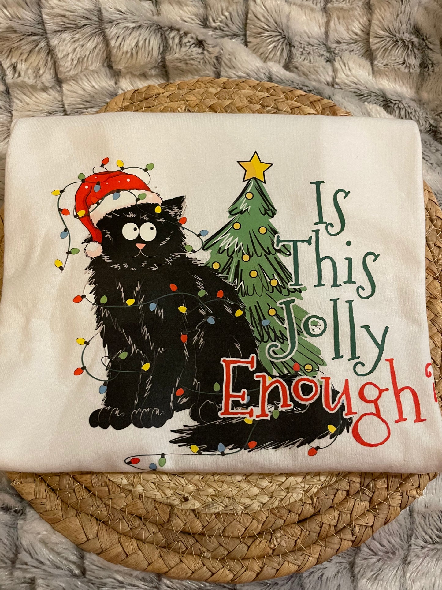 ✨Christmas: Youth Cat-Themed T-Shirt